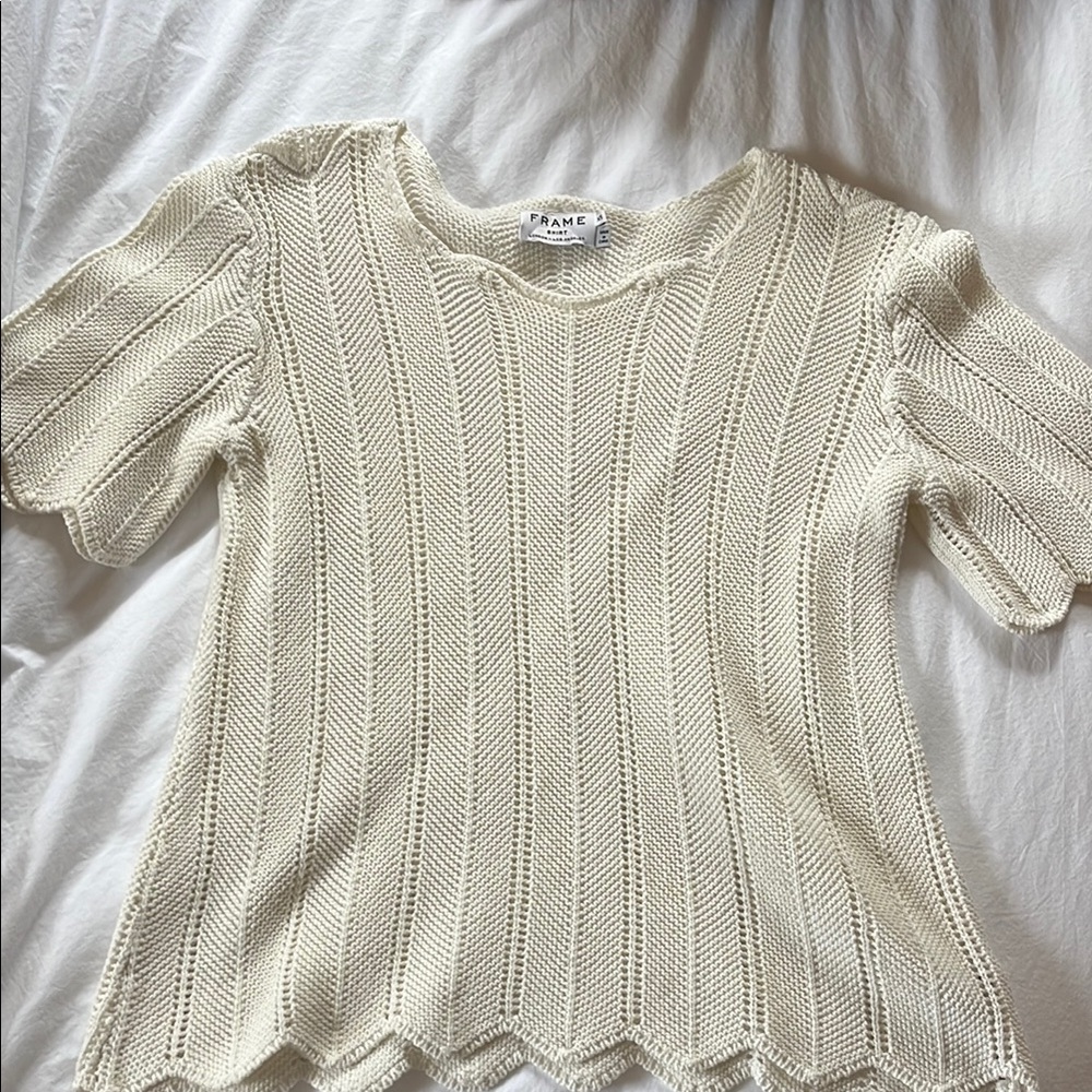 Frame Ivory Knit Top